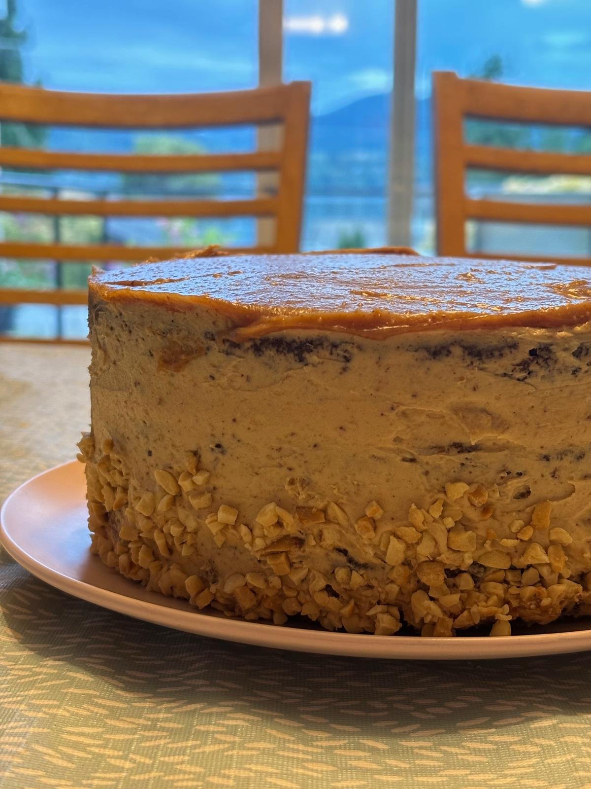 Custom hazelnut cake