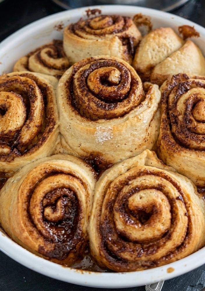 Cinnamon rolls with cream cheese frosting