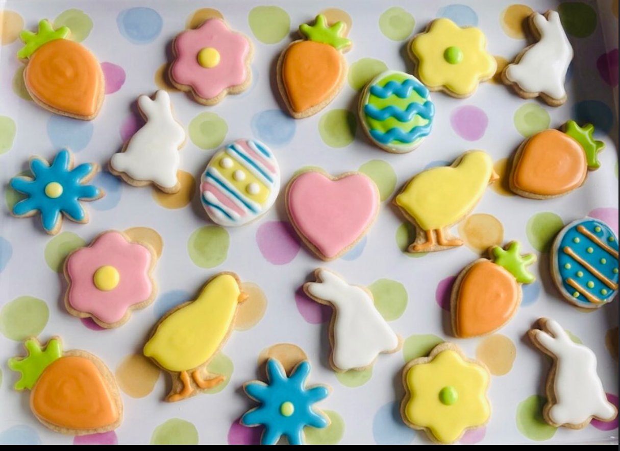 Hand-decorated sugar cookies