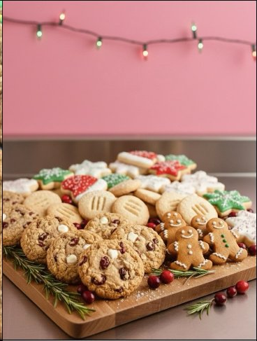 Holiday cookie board