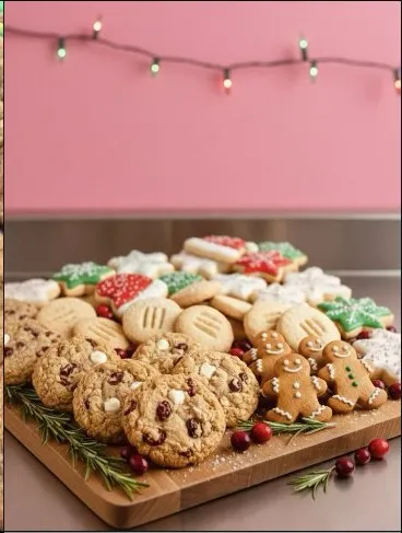 Holiday cookie board
