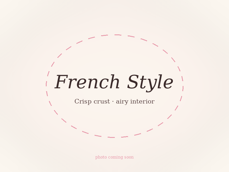 Gluten-free French style bread loaf